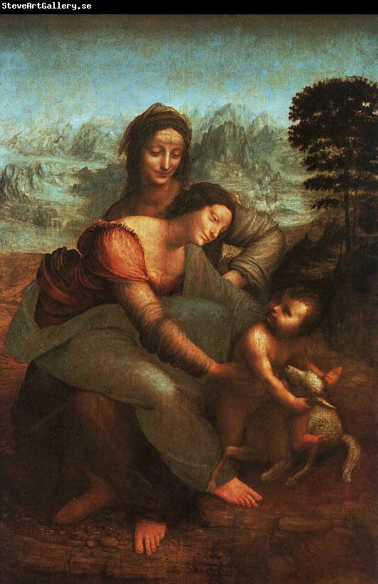  Leonardo  Da Vinci Virgin and Child with St Anne